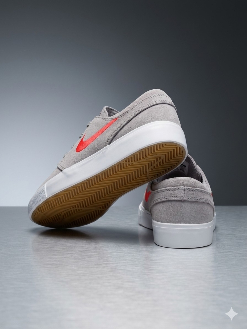505 Nike SB Zoom Stefan Janoski RM Atmosphere Grey Crimson Low Top Men's 12 - Picture 3 of 7